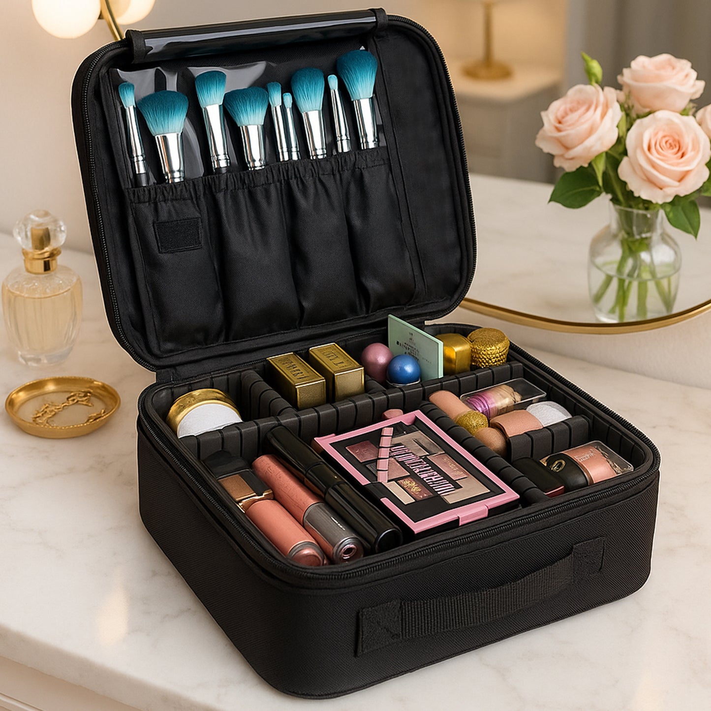 Blackpremium Led Light Makeup Organizer Box (1 Pc)