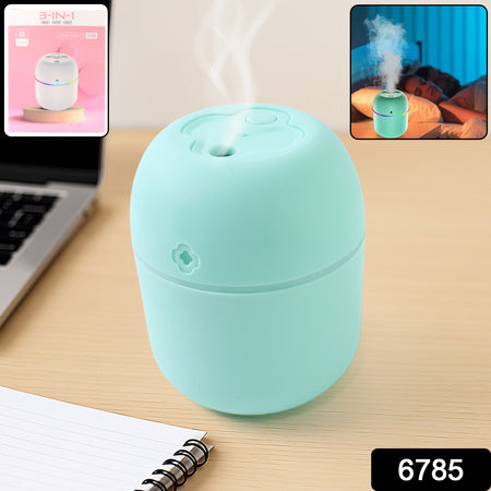 Portable Lighting Mini Humidifier Usb Personal Desktop Air Humidifier For Baby Bedroom Travel Office Home With Light Cool Mist Humidifier Essential Oil Diffusers Cool Mist Humidifiers (250 Ml)