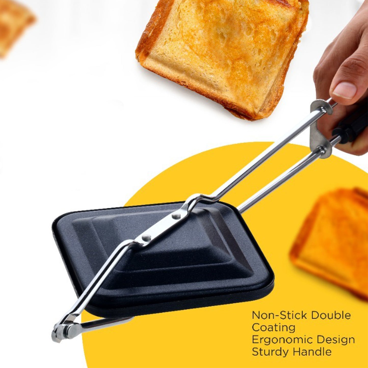 Apexregular Non-Stick Flame-Based Sandwich Toaster