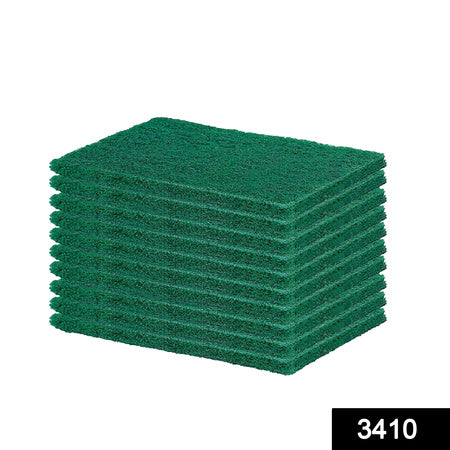 Scrub Sponge Cleaning Pads Aqua Green 10Pcs