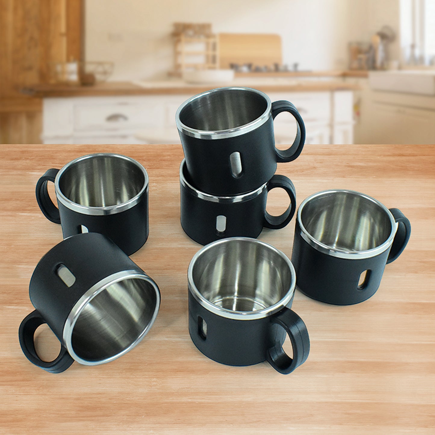 Apexstainless Steel Desk Mug (6 Pc)