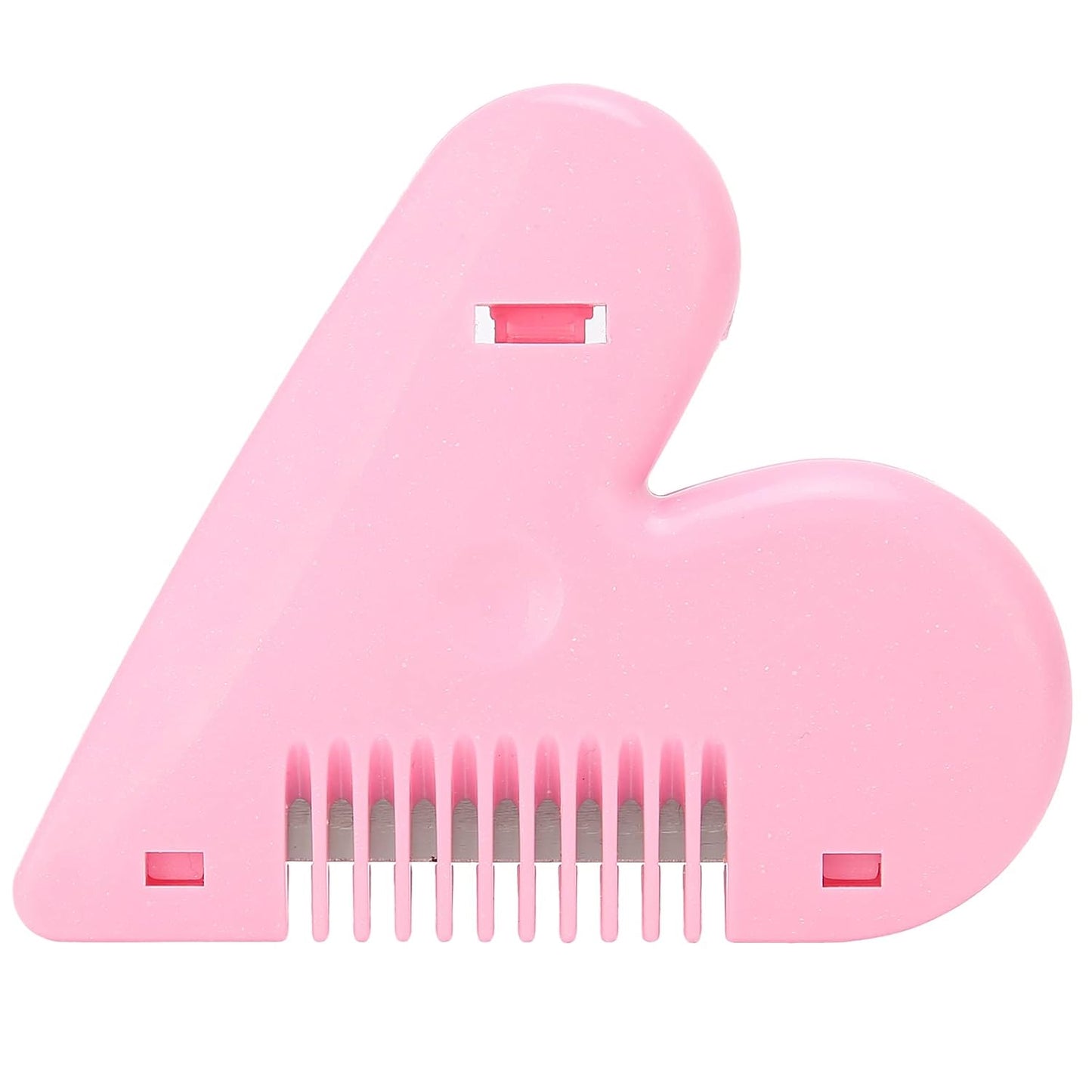 Heart Shape Plastic Hair Cutting Scissors For Baby Girls Lightweight Portable Hair Thinning Doubleedge Stainless Steel Convenient For Hair Cutting For Hair Thinning (1 Pc )