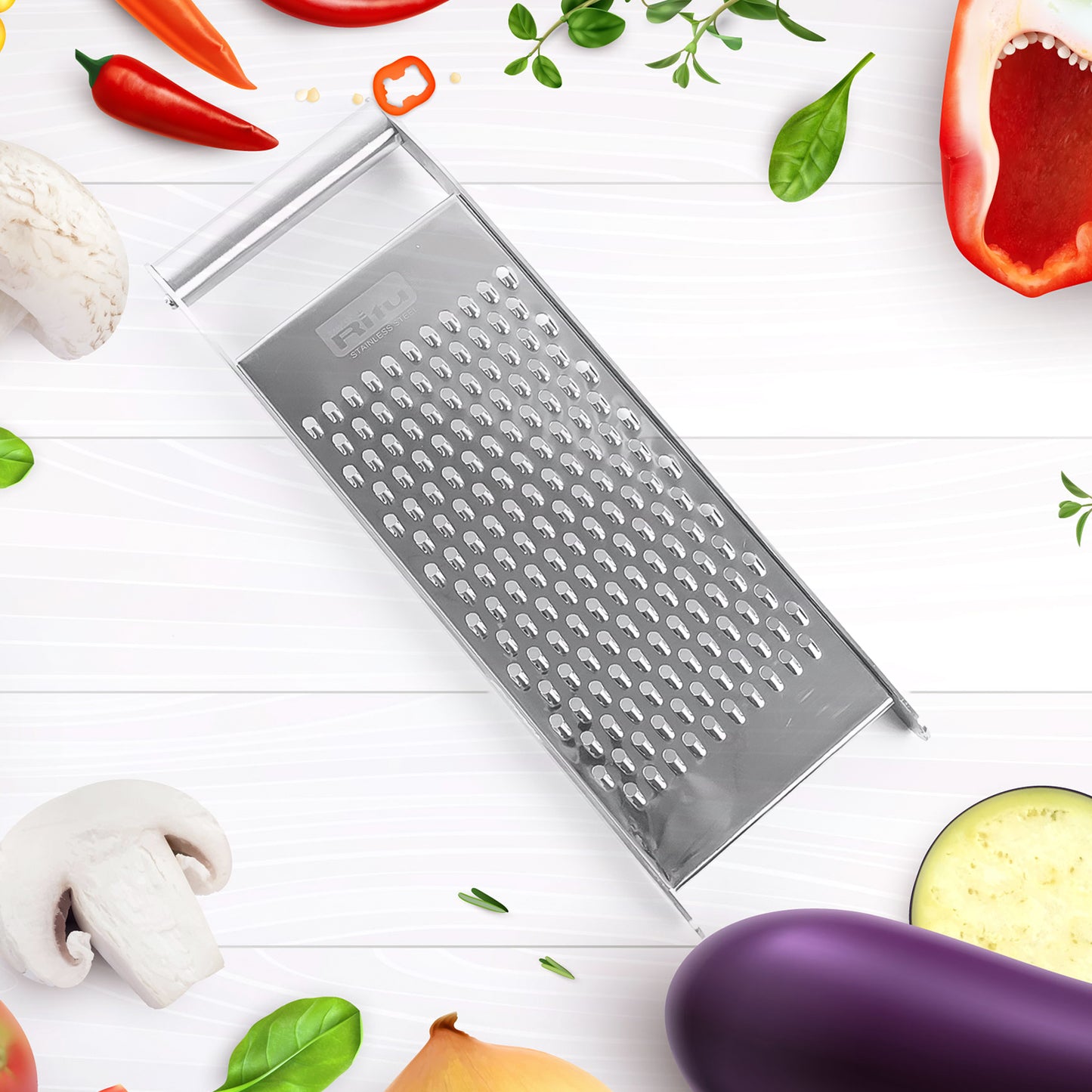 Ritupremium Stainless Steel Handheld Grater Slicer (1 Pc)