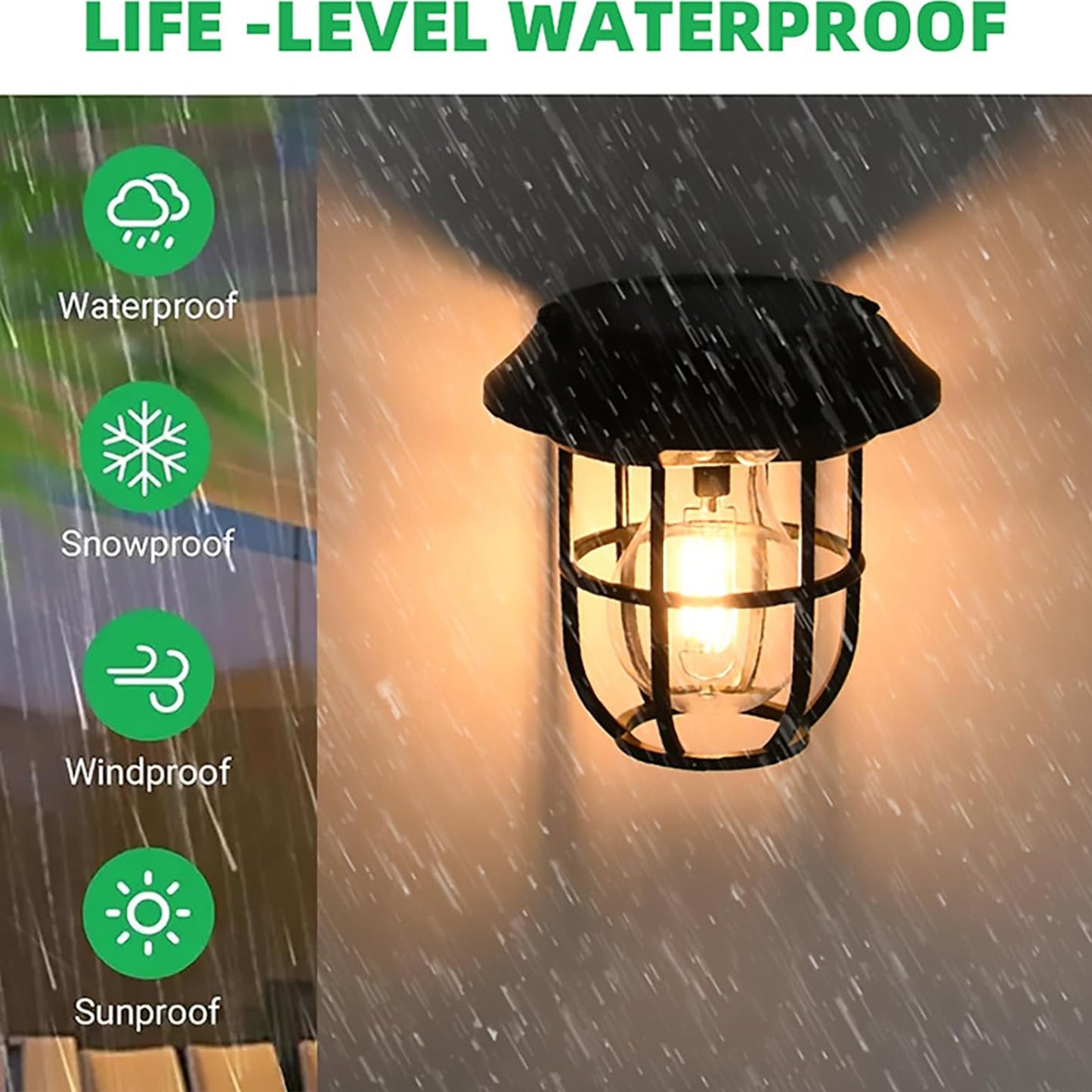 Solarlantern Wall Lights Fixtures With Motion Sensor (1 Pc)