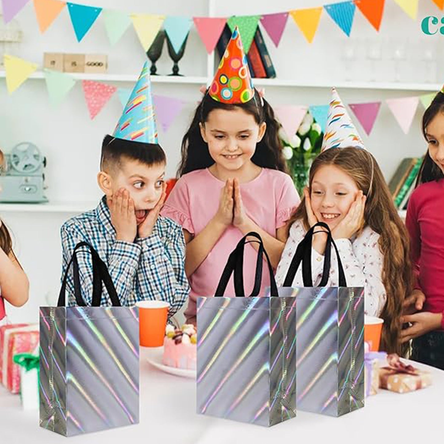 Birthday Gift Bag Reusable Party Gift Bags (1 Pc Mix Design)