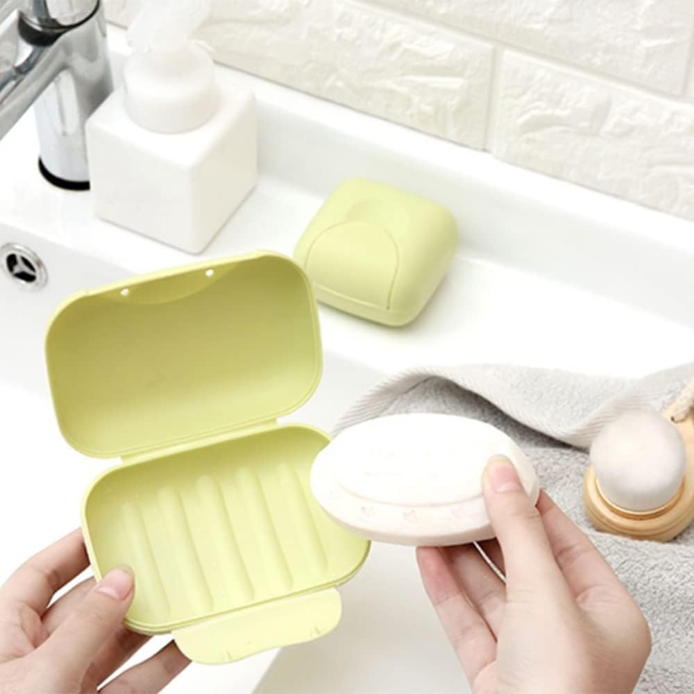 Travel Soap Case Box Plastic Soap Box With Cover Waterproof Leakproof Soap Dish For Bathroom Travel Use (1Pc)