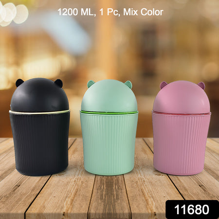 Apexmini Tabletop Dustbin (1 Pc 1200 Ml Mix Color)