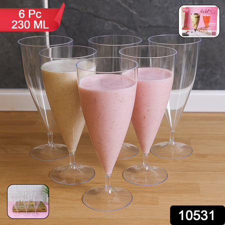 Supermom Plastic Shake Coco Glass Set (230Ml 6 Pc)