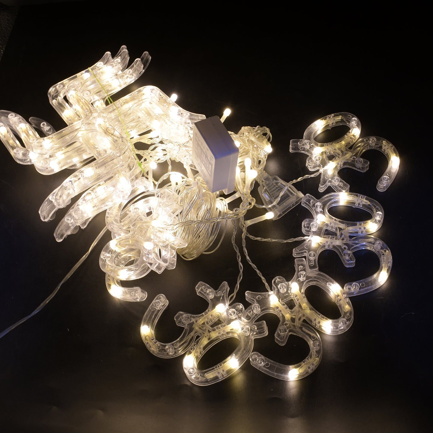 Swastik Om Curtain Decorative Lights String Lights With 12 Hanging Props138 Led Diwali Decoration Items For Home Decor Night Light Room Lights For Bedroom Balcony Decor.