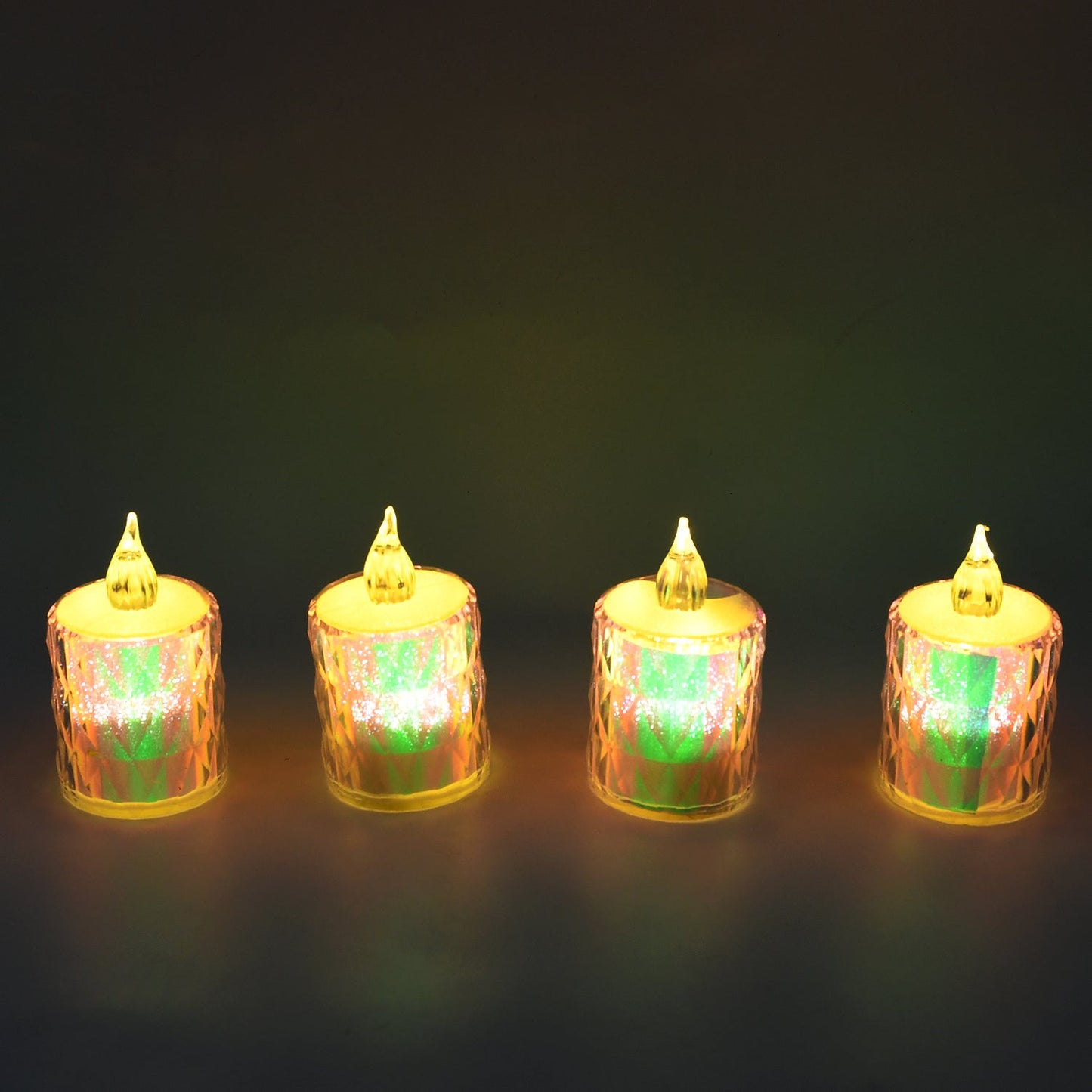 4 Pcflameless And Smokeless Decorative Melting Candles Led Tea Light