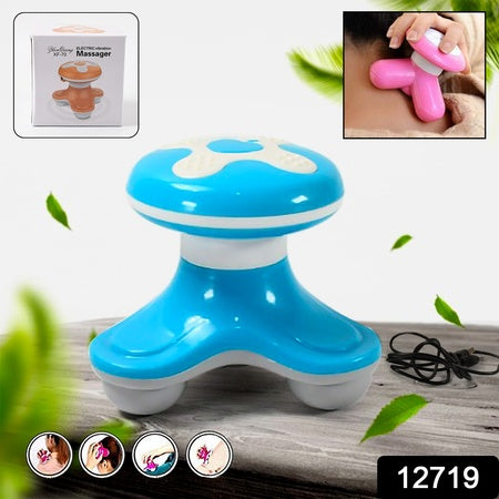 Multifunctional Mini Massager Triangle Electric Usb Massager Automatic Switch Relieve Fatigue As A Gift (1 Pc Battery Not Included)