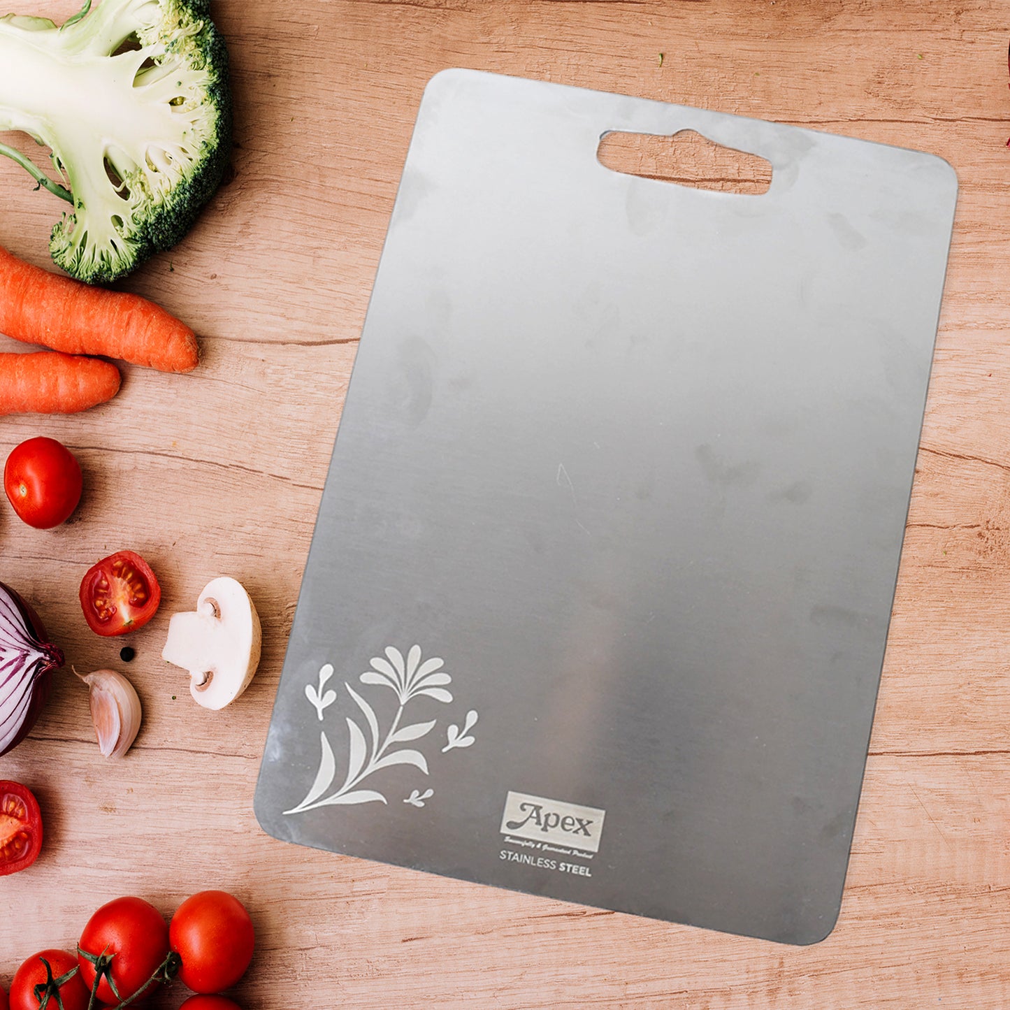 Apexsteel-X Stainless Steel Medium Chopping Board