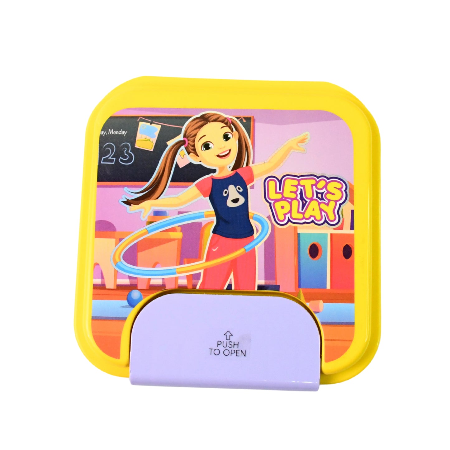 Kidslunch Box Set With Small Inner Container Spoon Fork (1 Pc)