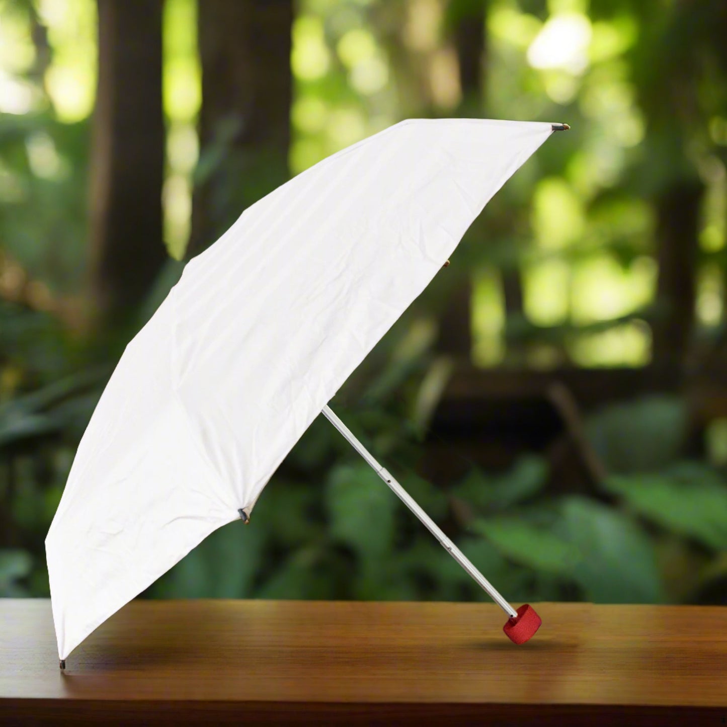 3-Fold Sun Rain Protective Solid Foldable Umbrella (1 Pc)