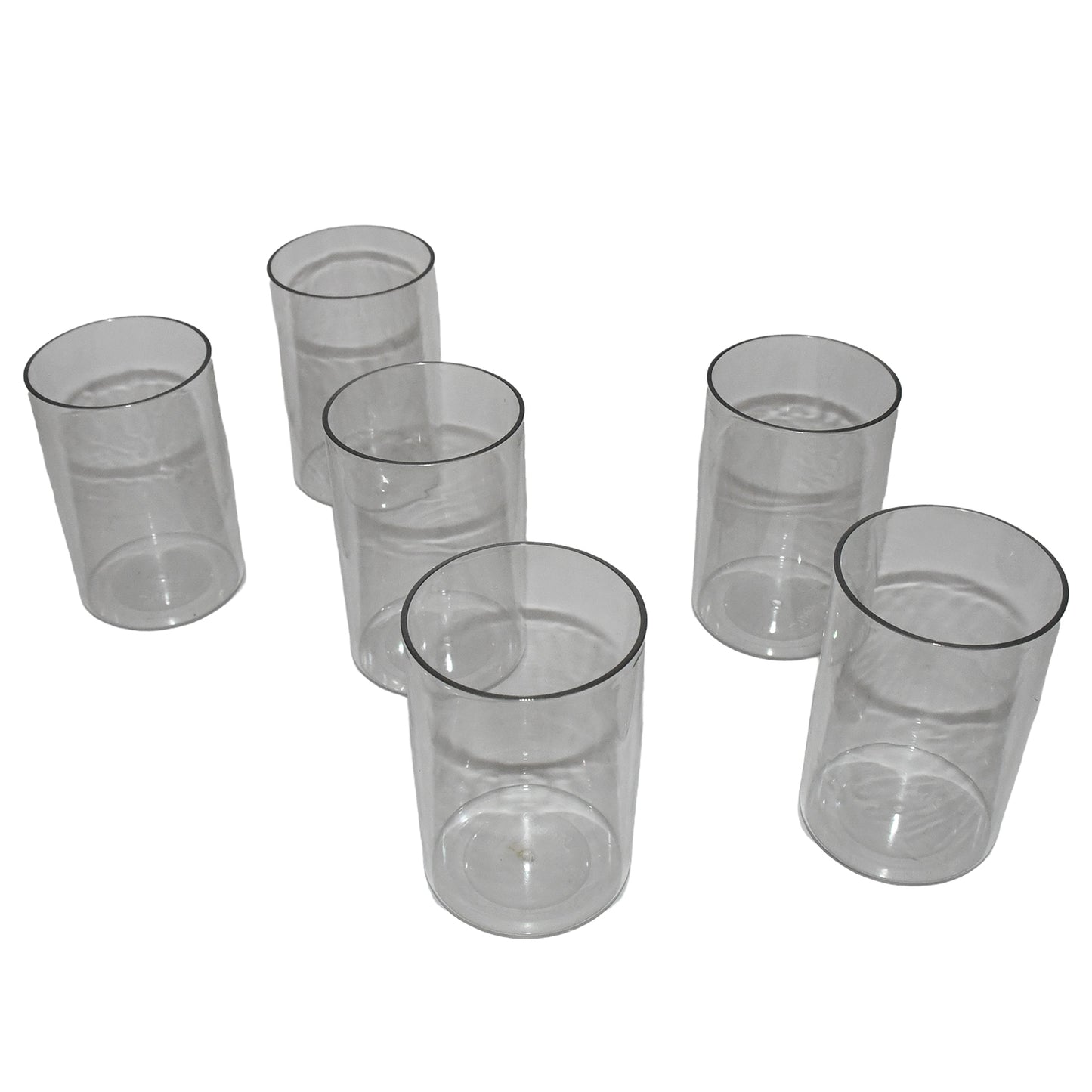 Apexeveryday Plastic Glass Set 6 Pieces Lightweight Unbreakable