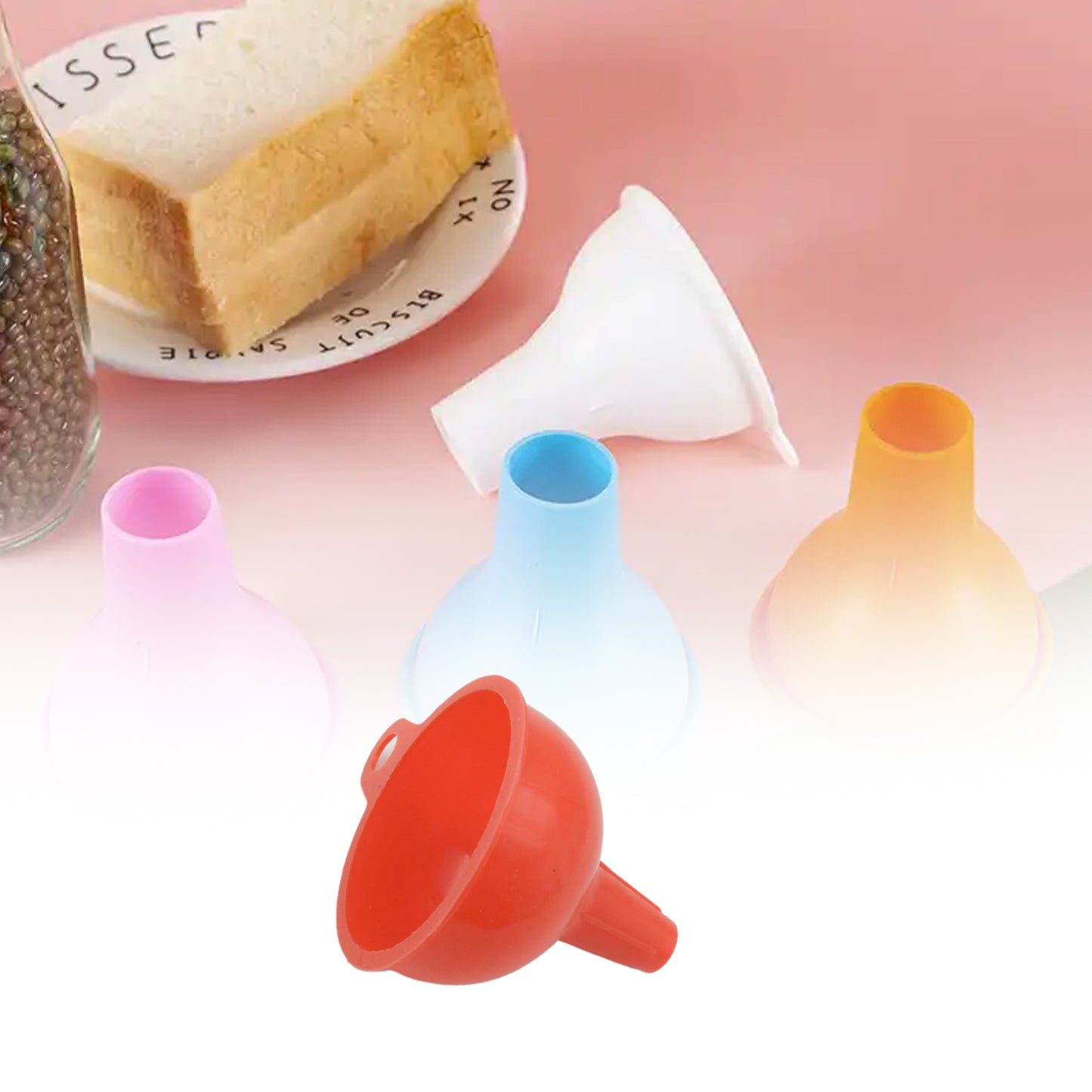 Silicone Funnel For Pouring Oil Sauce Water Juice And Small Food-Grainsfood Grade Silicone Funnel