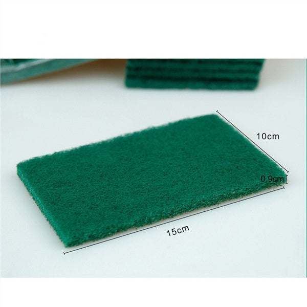 Scrub Sponge Cleaning Pads Aqua Green 10Pcs