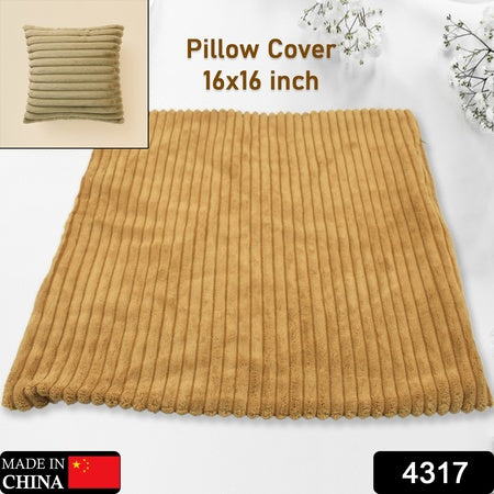 Throw Pillow Covers 16X16 Inch Pack Of 1 Couch Pillows Cover Soft Corduroy Decorative Pillow Covers Square Pillowcase For Bed Sofa Chair Bedroom Home Farmhouse Decor (1 Pc)