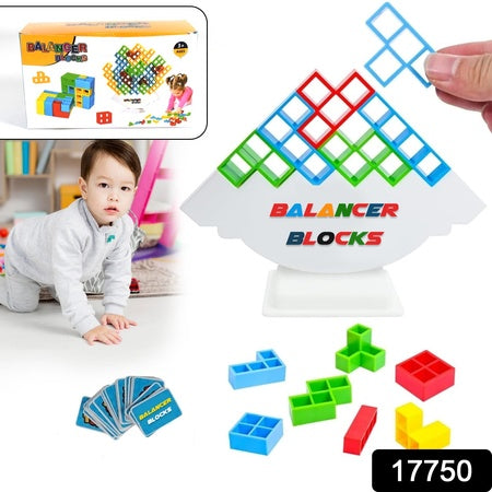 3D Tower Game Tower Balance Game Tower Stacking Game Adult Kid Tower Stacking Blocks Balance Game Blocks Building Toys For Kids Age 3+ Years (16 Pcs Set)