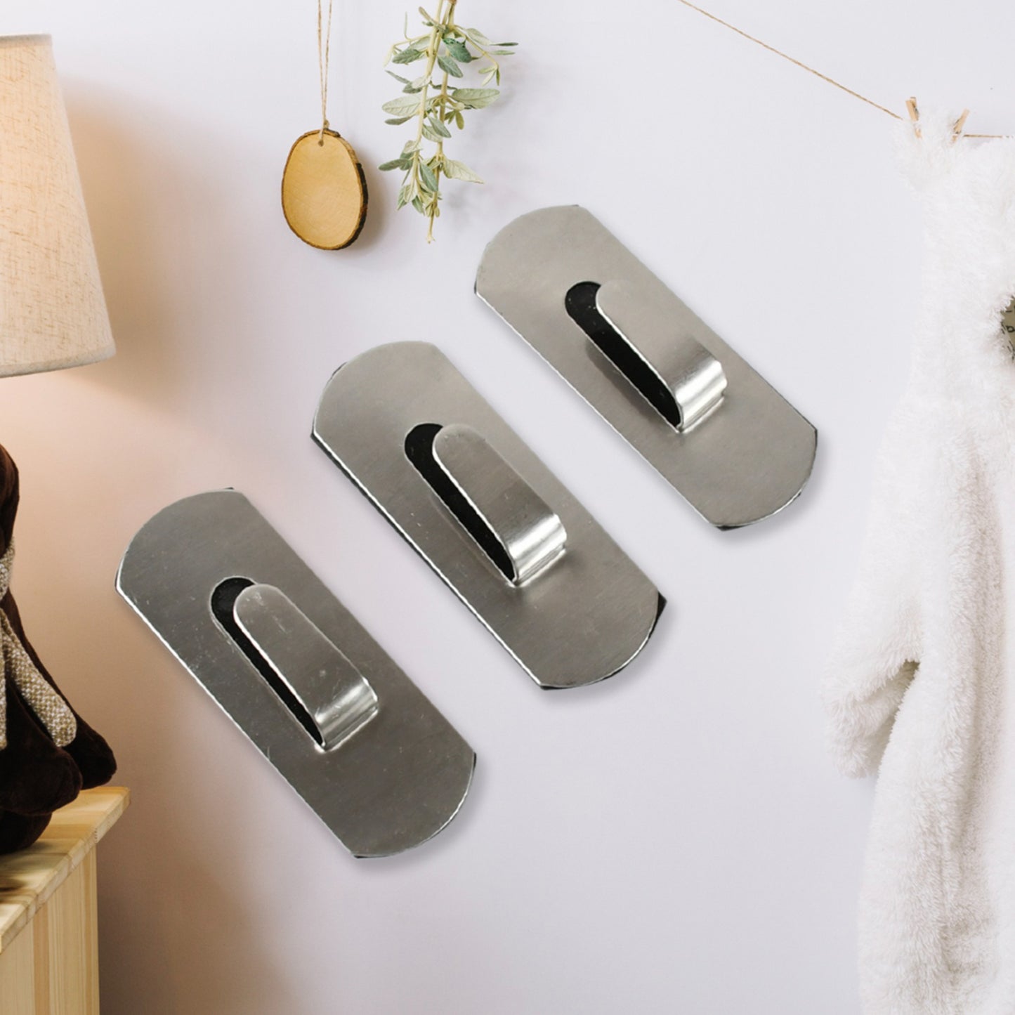 Self-Adhesive Hooks Heavy Duty Wall Hooks Hangers Stainless Steel Waterproof Sticky Hooks For Hanging Robe Coat Towel Kitchen Bathroom And.