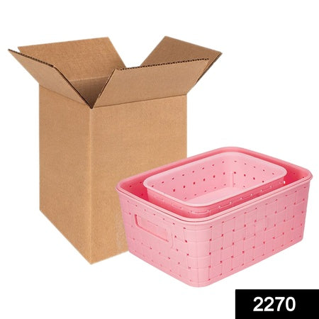 Multipurpose Smart Shelf Basket Storage Basket (Set 3 Pc)