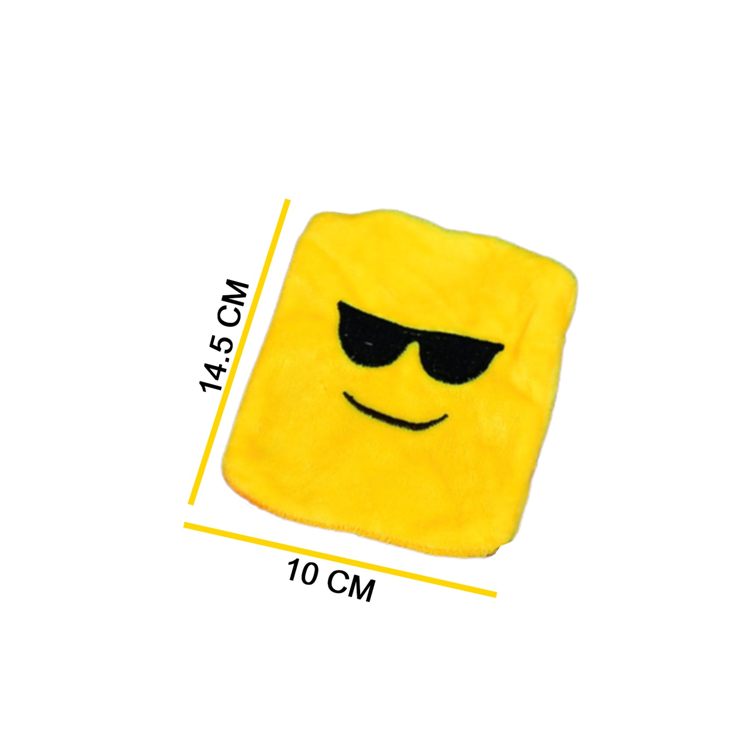 1Pc Mix Emoji Designs Small Hot Water Bag With Cover For Pain Relief Neck Shoulder Pain And Hand Feet Warmer Menstrual Cramps.