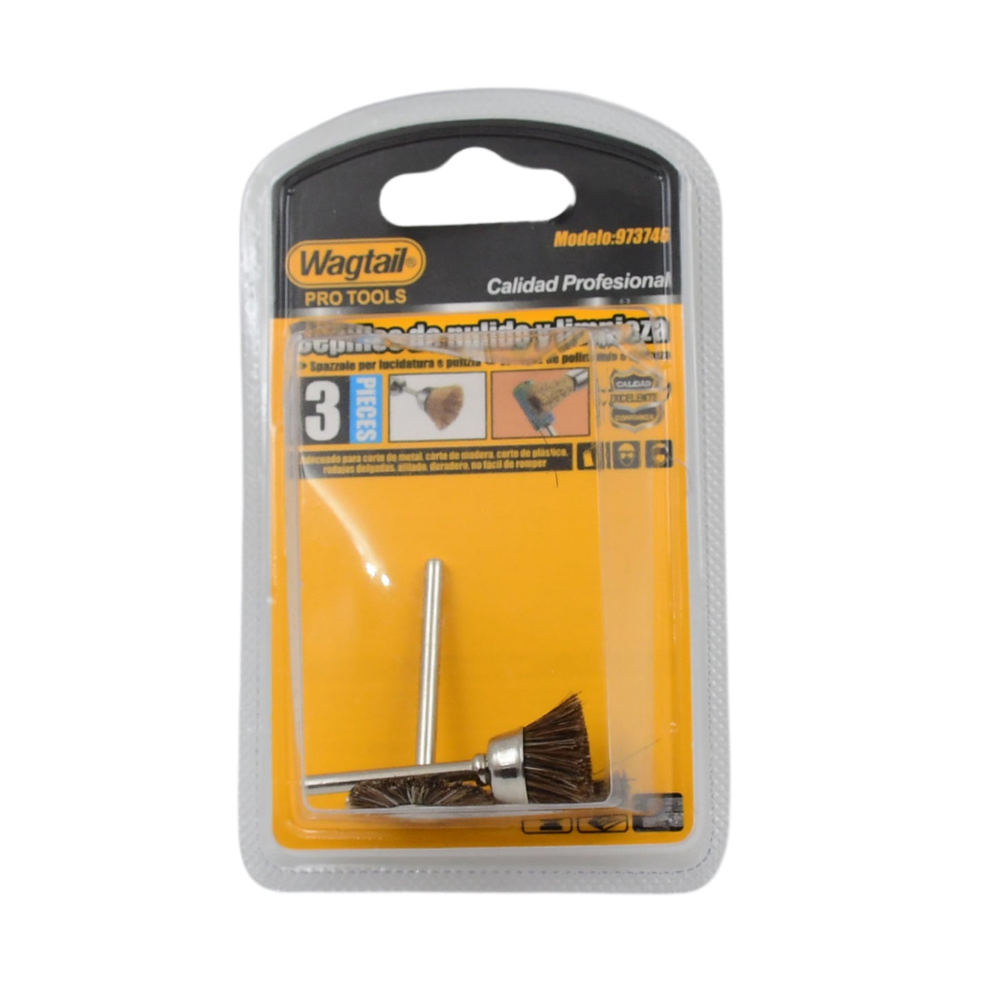 Brasswire Wheels 3 Pcs Brass Wire Wheels Rust Removal Tool