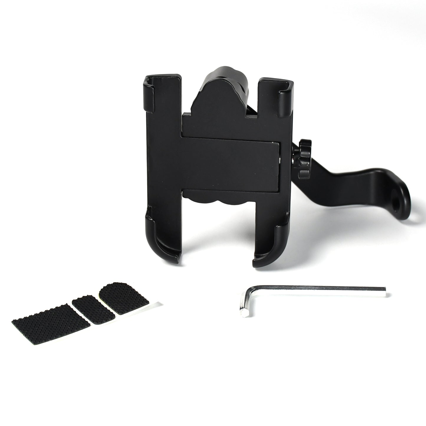 Mobile Phone Holder With Easy Adjustable Rear View Mirror Mount Solid Metal Cradle Stand Suitable For Bike Mobile Phones