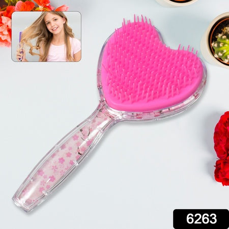 Heartshape Hair Brush Massage Shower Comb (1 Pc)