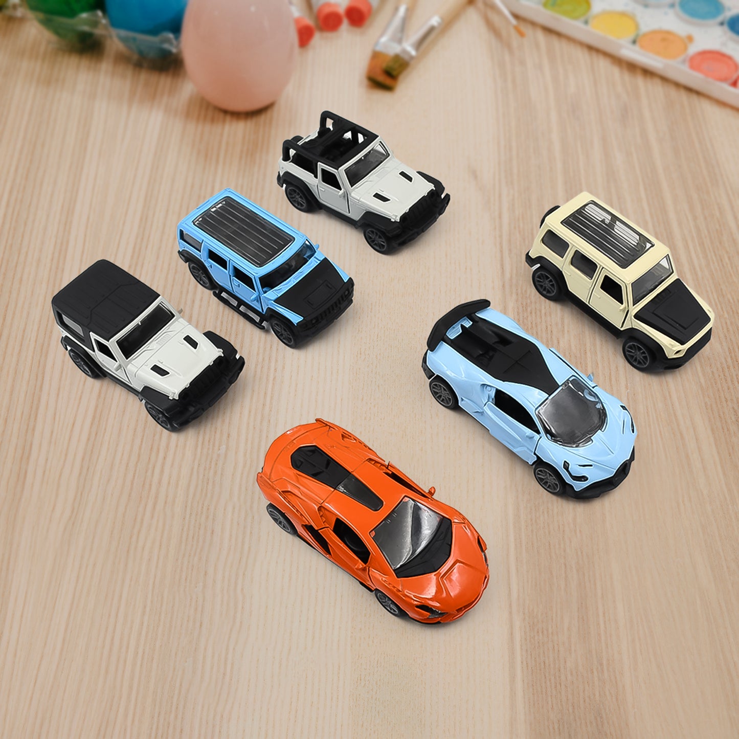 Mini Pull Back Car Widely Used By Kids (1 Pc Mix Color Design)
