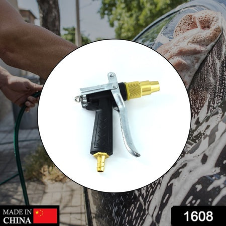 Durable Gold Plated Metal Trigger Hose Nozzle Water Lever Spray