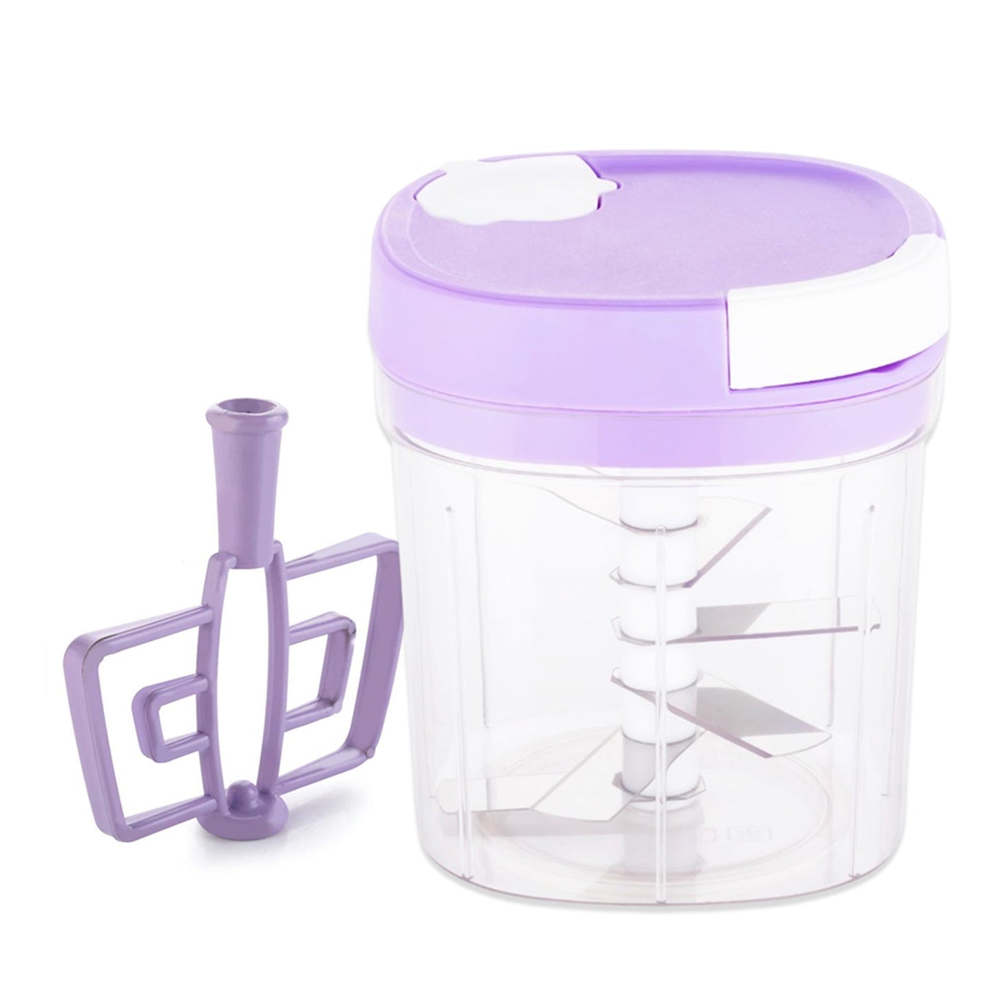 2 In 1 Handy Chopper And Slicer Used Widely For Chopping And Slicing Of Fruits Vegetables Cheese Etc. Including All Kitchen Purposes.