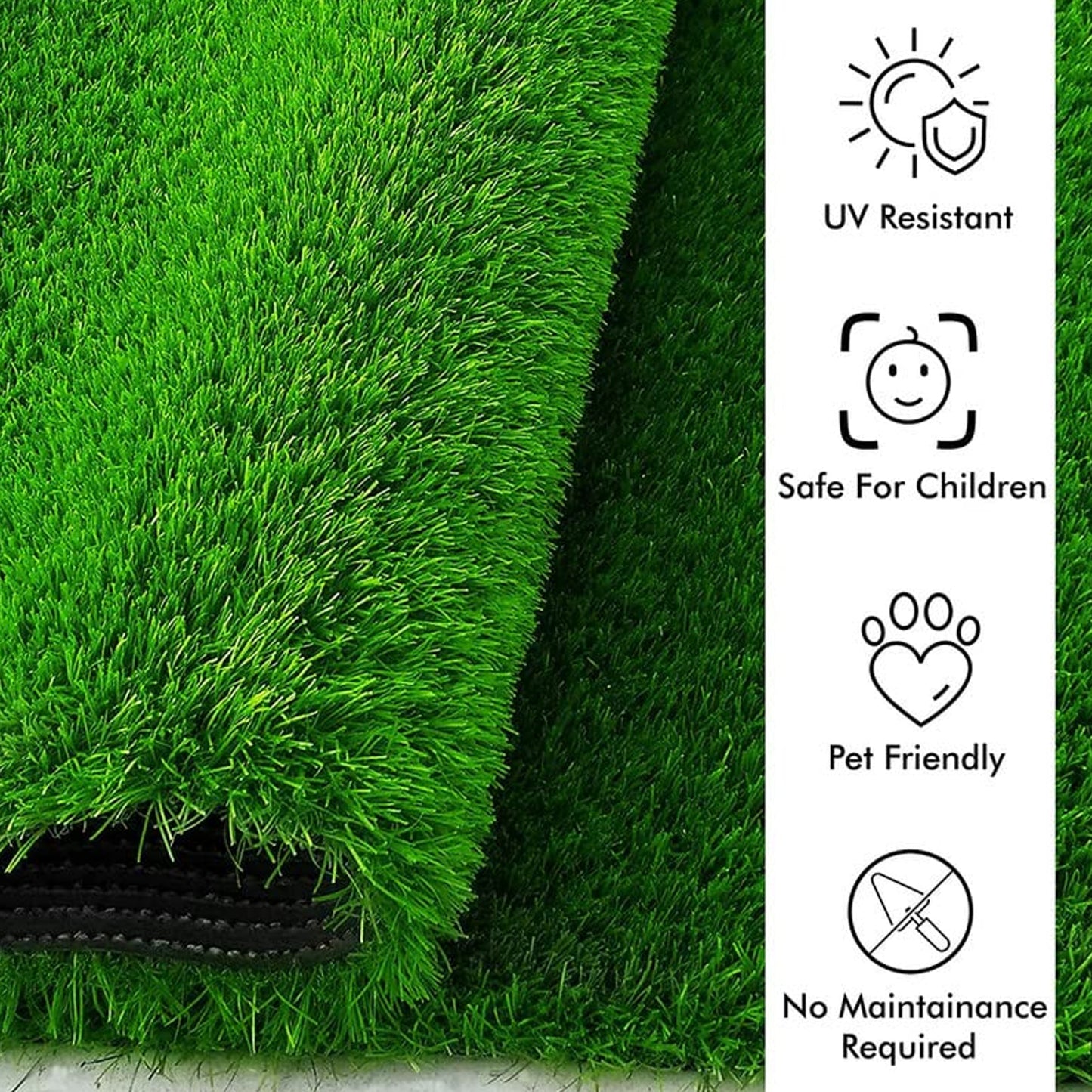 Artificial Grass For Balcony Or Doormat Soft And Durable Plastic Turf Carpet 58X38Cm