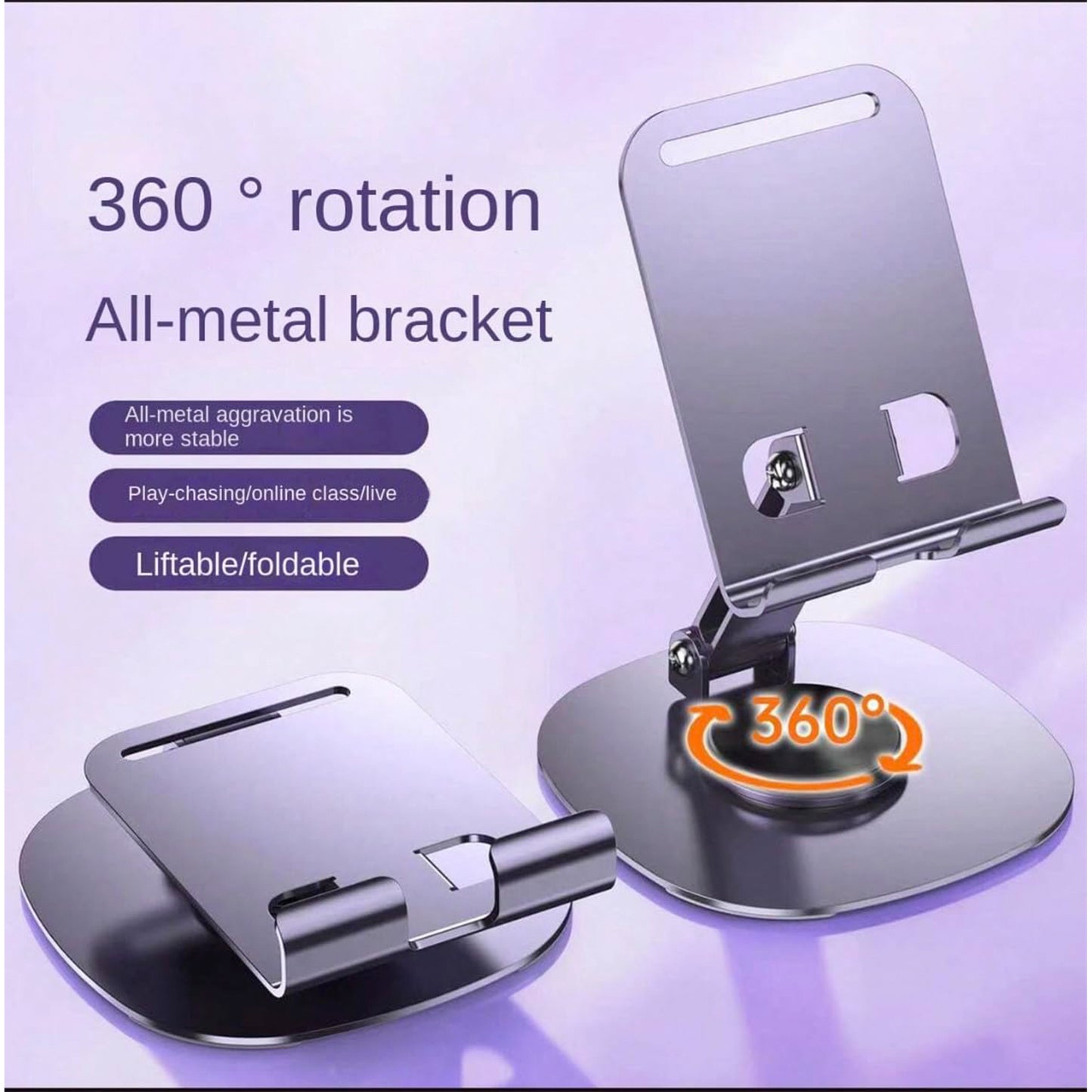 Mobile Stand Foldable 360 Rotatable Mobile Stand (1 Pc)
