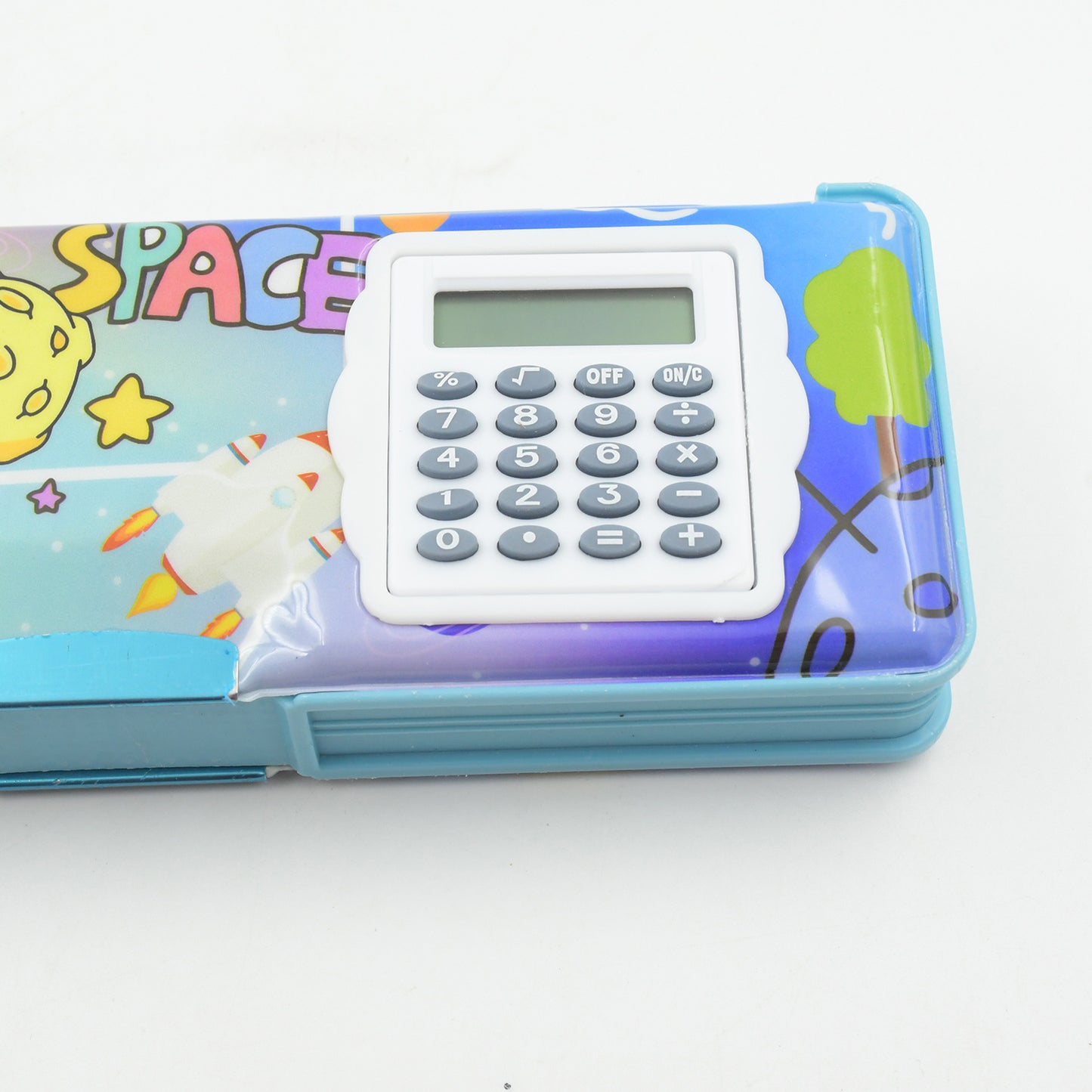 Double Sided Magnetic Geometry Box Pencil Box With Calculator For Boys Art Plastic Pencil Box For Girls And Boys