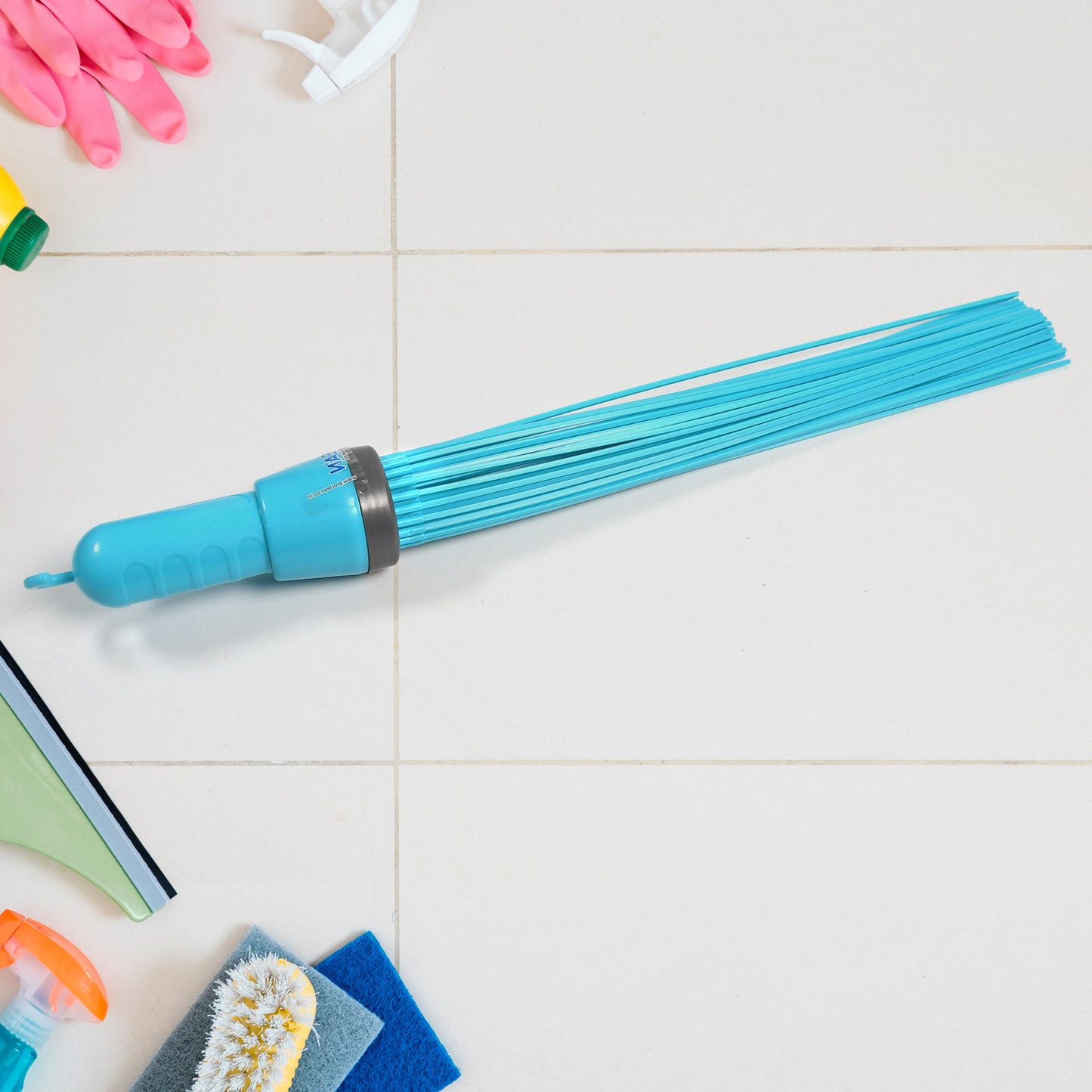 Heavy-Duty Kharata Wet And Dry Floor Cleaning Plastic Broom With 44 Hard Bristles