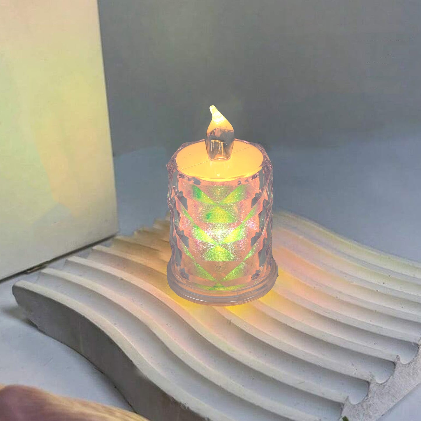 4 Pcflameless And Smokeless Decorative Melting Candles Led Tea Light