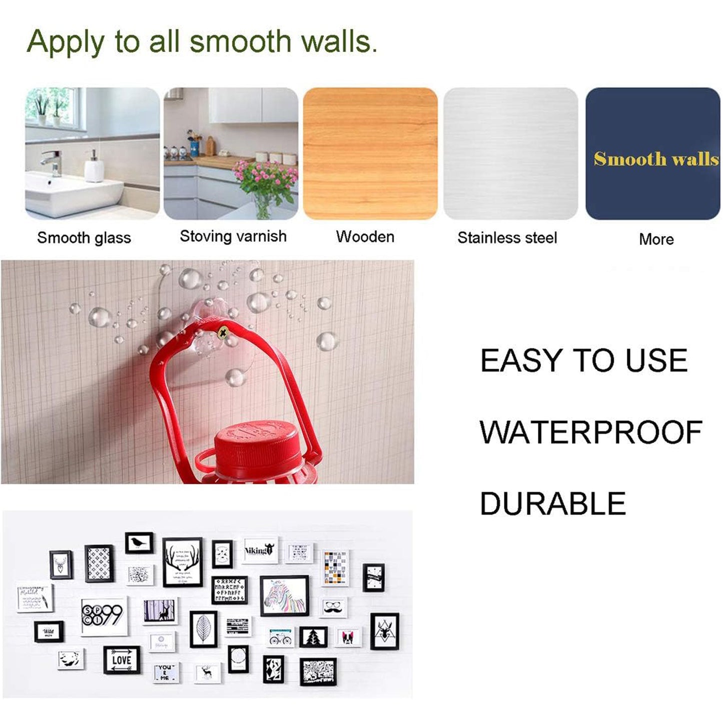 Selfadhesive Hooks Sticker Screw Nut And Bolt Type (4 Pcs Set)