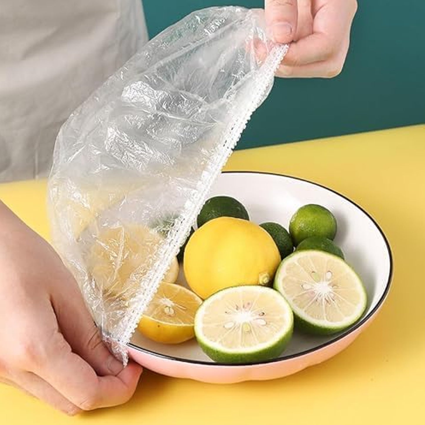 Disposable Elastic Food Storage Covers Bag (100 Pcs Set Small)
