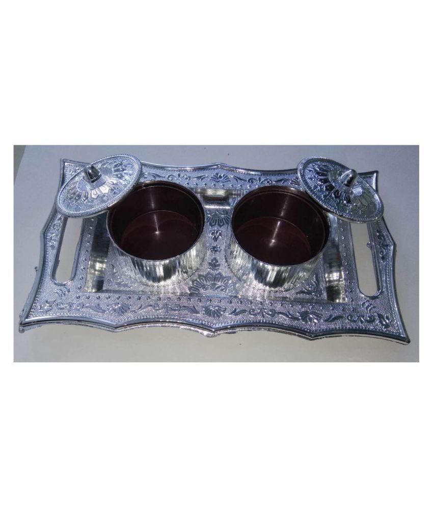 Multipurpose Decorative Multi Storage Mukhwas Daniserving Tray
