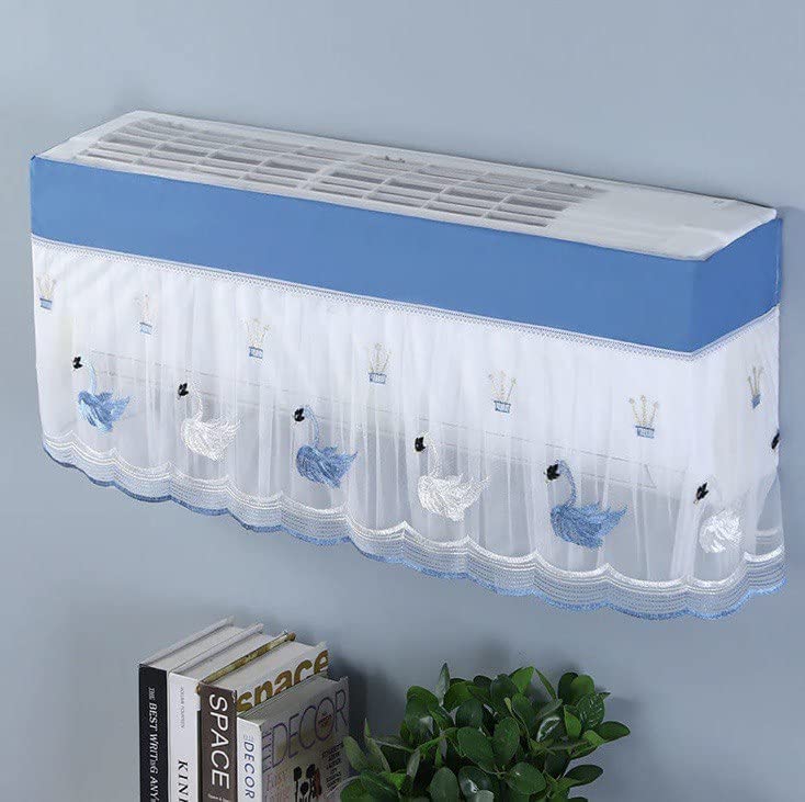 Ac Cover Air Conditioning Dust Cover Folding Designer Ac Cover For Indoor Split Cover Washable Foldable Dustproof Cover ( Approx 1 Ton Mix Design 1 Pc)