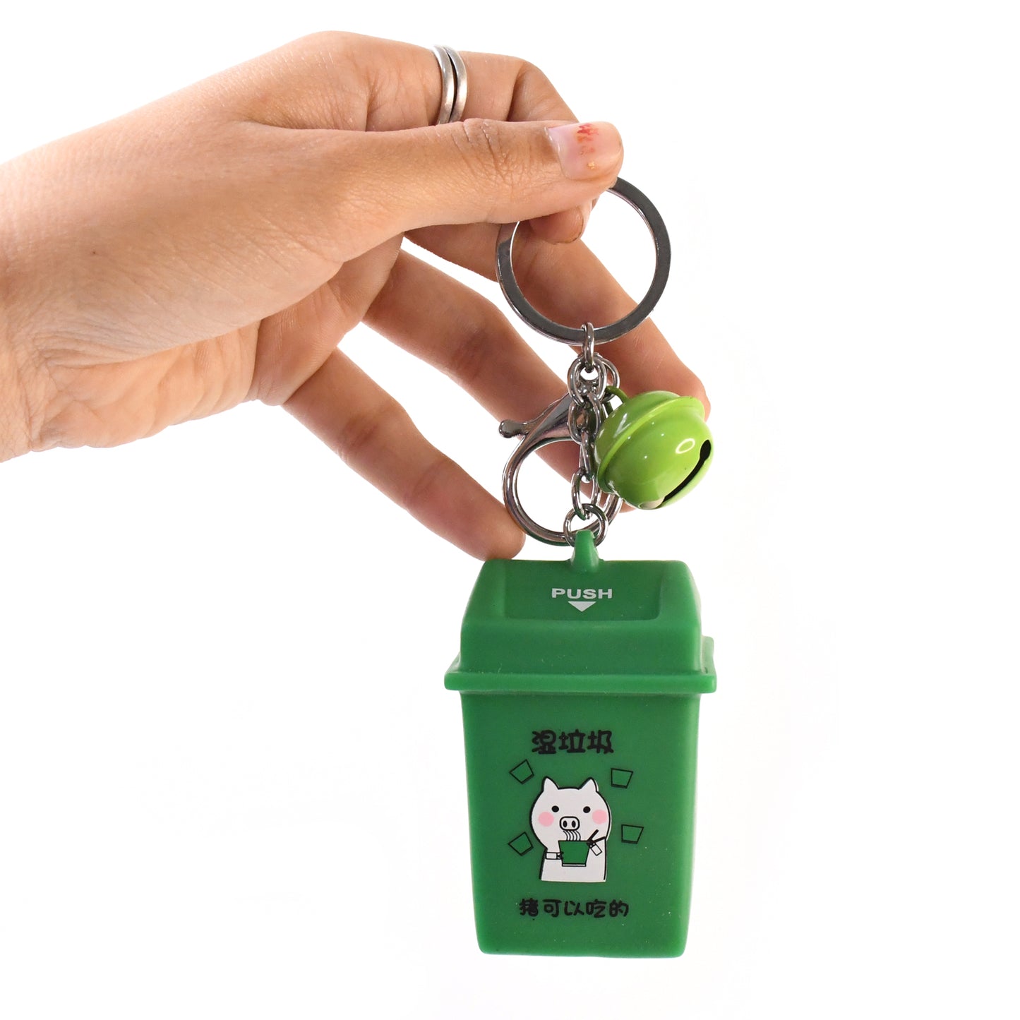Trashcan Keychain Recycle Can Keyring Novelty Keychain Garbage Classification Keyholder For And Adults