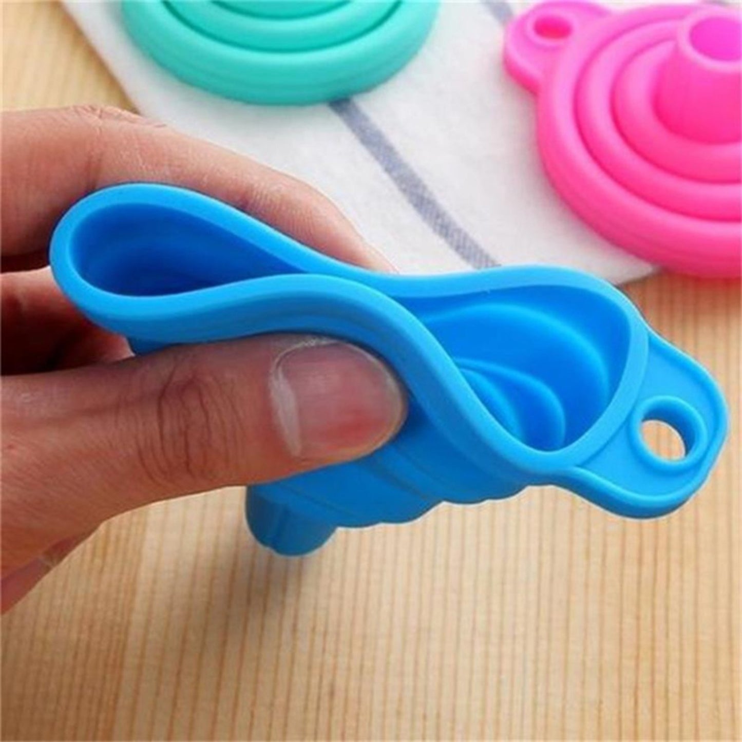 Silicone Funnel For Kitchen Use Oil Pouring Sauce Water Juice