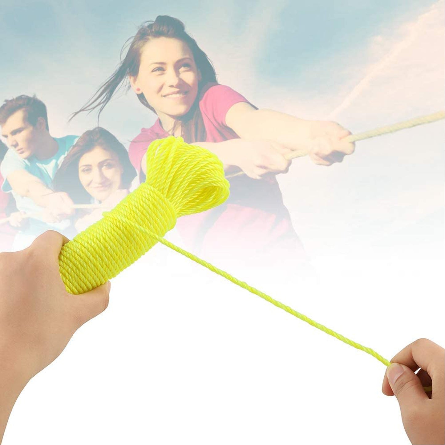 3Meter Heavy Duty Laundry Drying Clothesline Rope Portable Travel Nylon Cord Sturdy Clothes Line For Outdoor Camping Indoor Crafting Art Projects