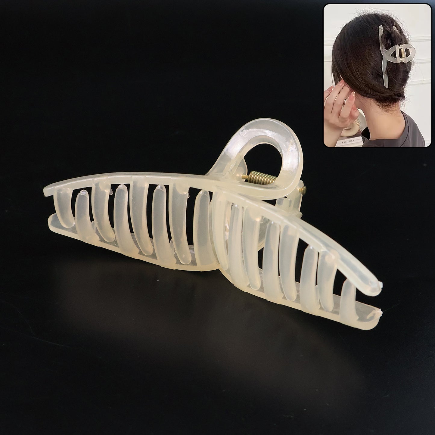 Big Plastic Hair Claw Clips Strong Clips (1 Pc Mix Color) Hair Accessories
