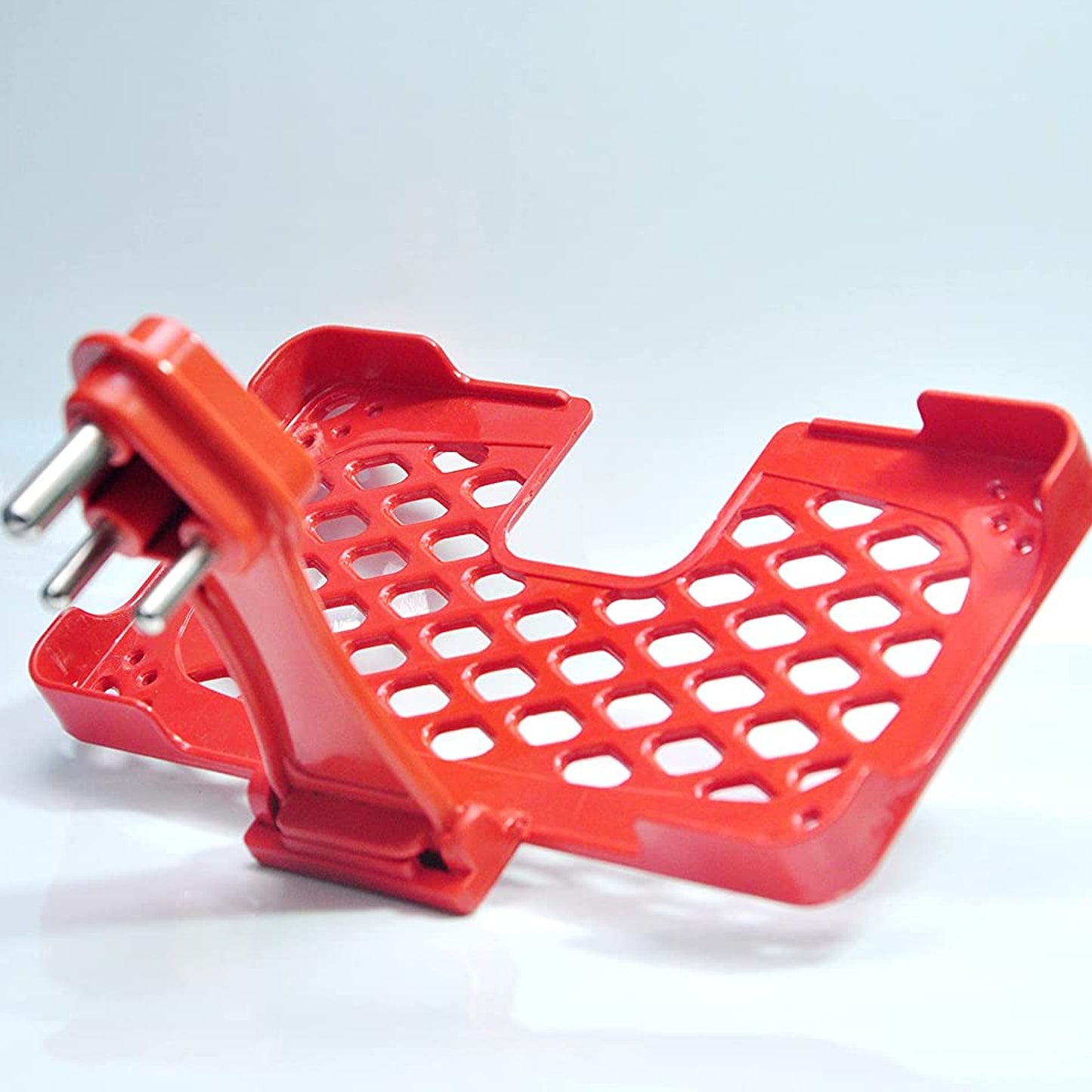 Multi-Purpose Wall Holder Stand For Charging Mobile Just Fit In Socket And Hang (Red)