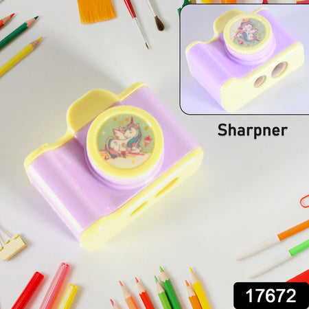 Camera Shape Pencil Sharpener Simple Student Office Sharpener Fashionable And Convenient Lightweight Manual Sharpener For Kids Boys Girls Birthday Return Gifts (1 Pc)