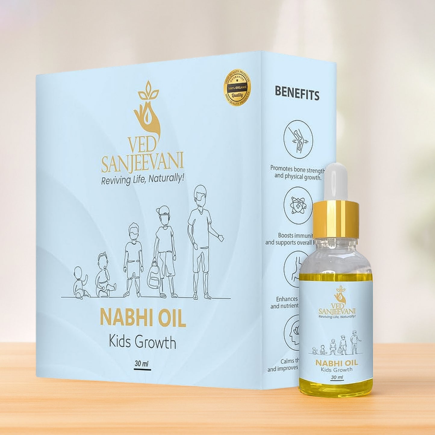 Ved Sanjeevani Nabhi Oil For Kids Growth (30Ml 1 Pc)