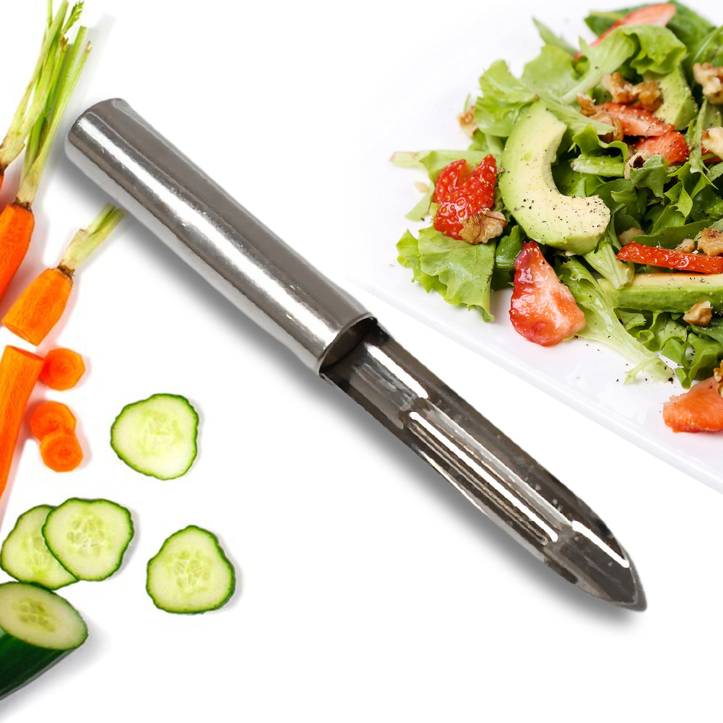 Multi-Purpose Stainless Steel Peeler With Handle For Vegetables Potato Peeler Carrot Grated Suitable For Peeling And Shredding Fruit And Vegetables Kitchen Accessories Piller (12 Pcs Set)