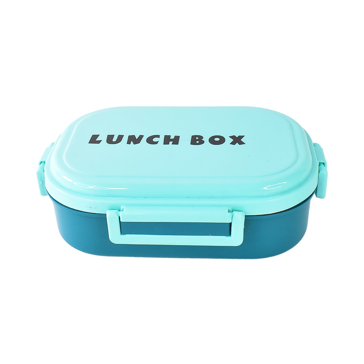 3 In1 Spicy Bite Stainless Steel Lunch Box With Plastic Small Box Spoon (1 Set)